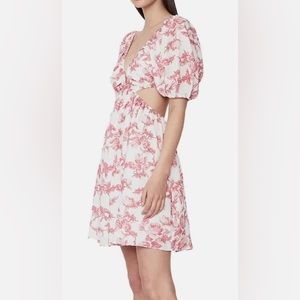 Bardot Floral cutout dress